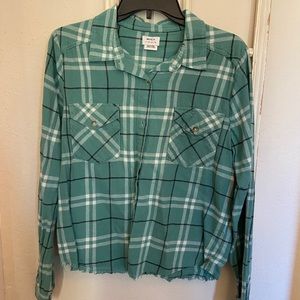 Teal RVCA Flannel